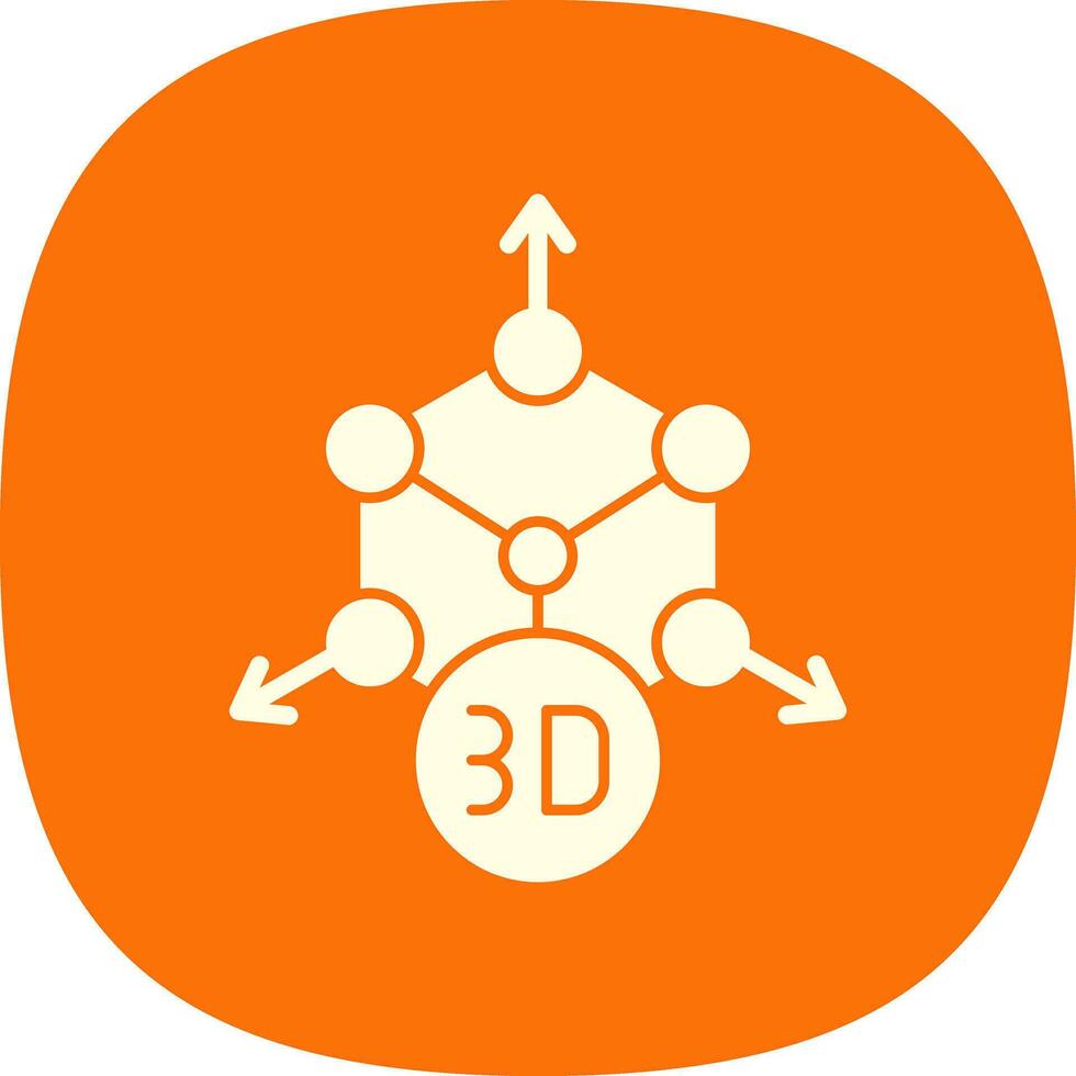 3D-Modellierungsvektor-Icon-Design vektor