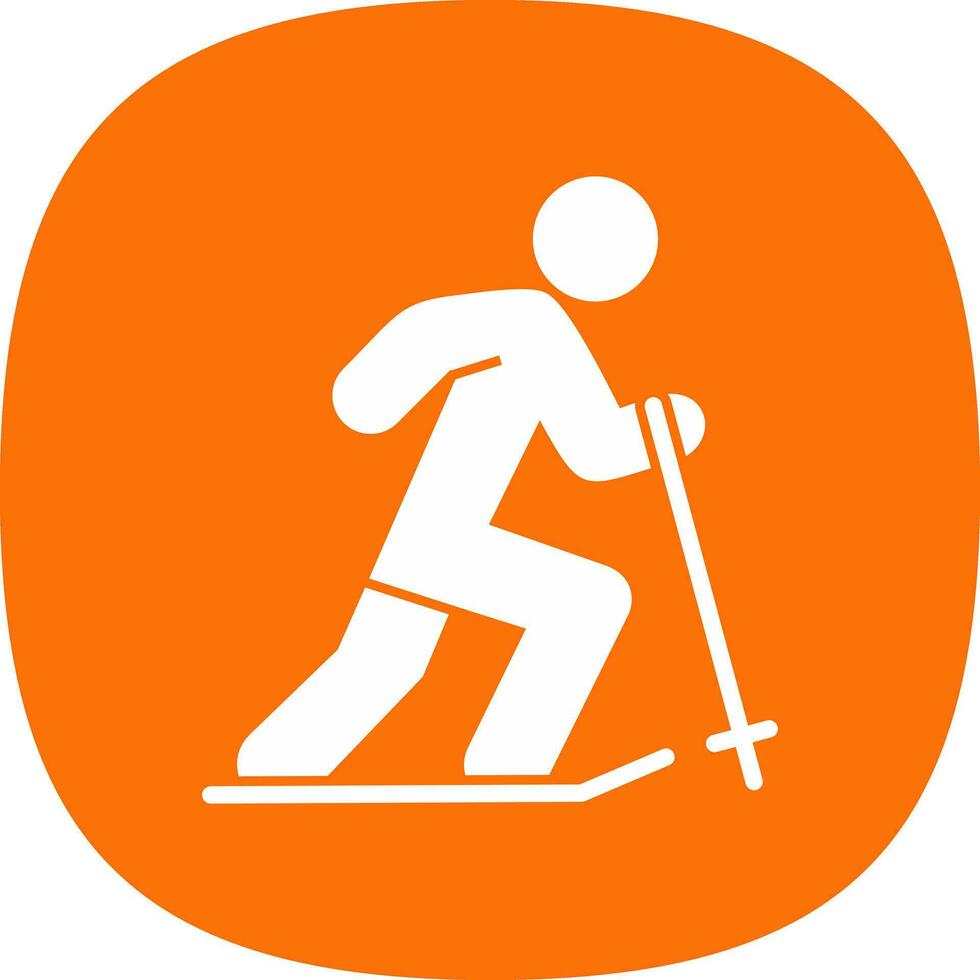 Skifahrer Vektor Symbol Design