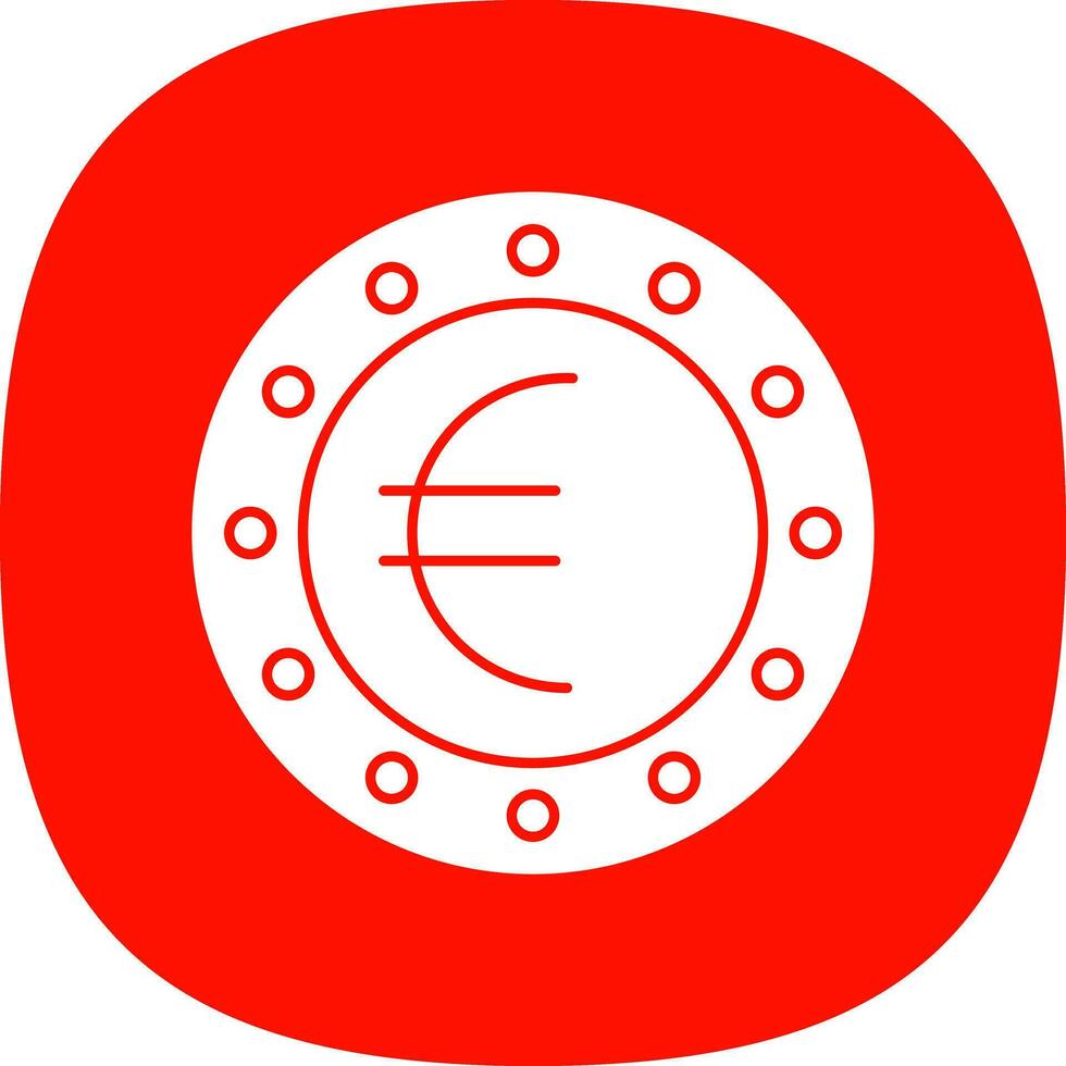 Euro-Vektor-Icon-Design vektor