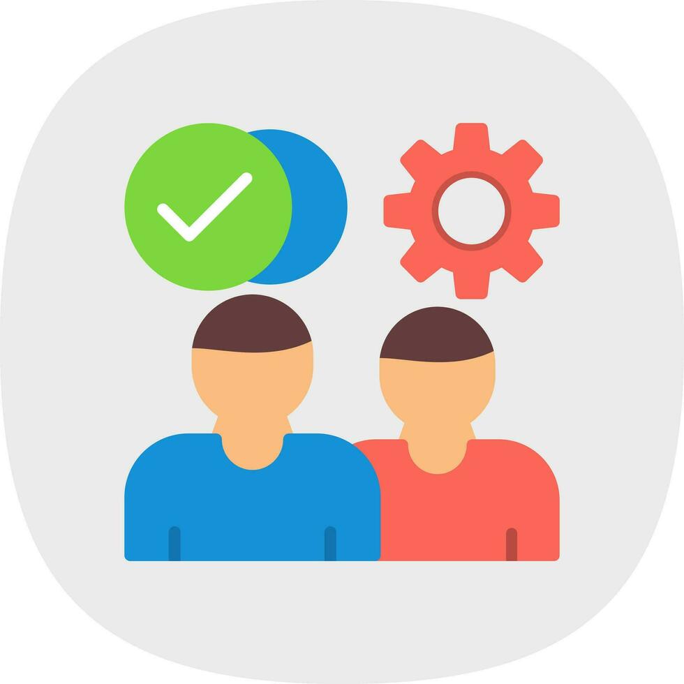 Teamwork-Vektor-Icon-Design vektor