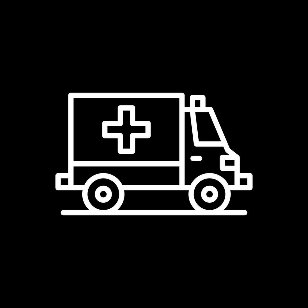 Krankenwagen-Vektor-Icon-Design vektor