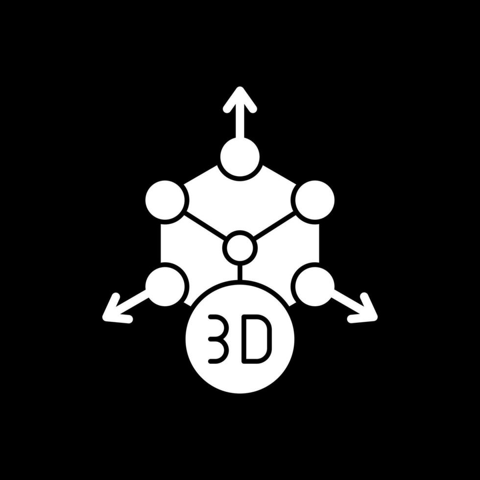 3D-Modellierungsvektor-Icon-Design vektor