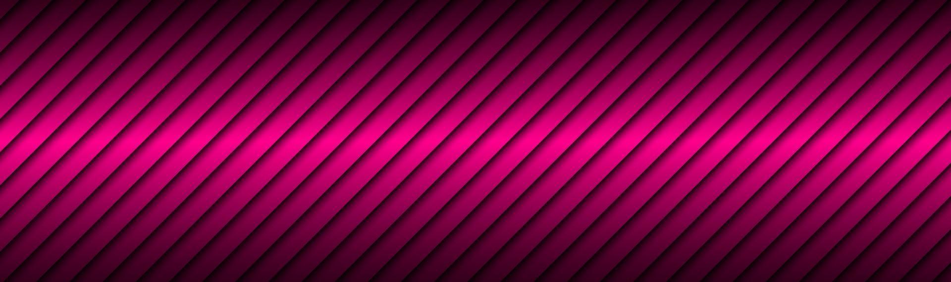Rosa Linie abstrakte Kopfzeile mit dunklen Farbverläufen einfache Vektormaterial Banner vektor