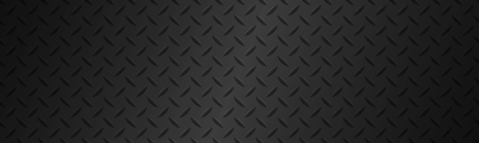 schwarze Metallplatte Textur Header Edelstahl Hintergrund mit Farbverlauf moderne Vektor-Illustration Banner vektor