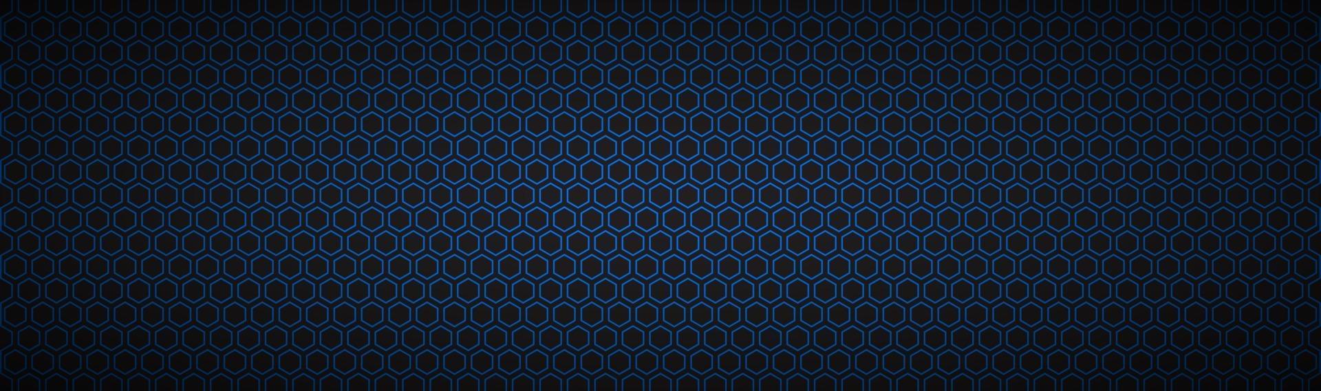 schwarze und blaue geometrische Polygone header abstrakte schwarze metallische Fahne moderner Vektorillustrationshintergrund modern vektor