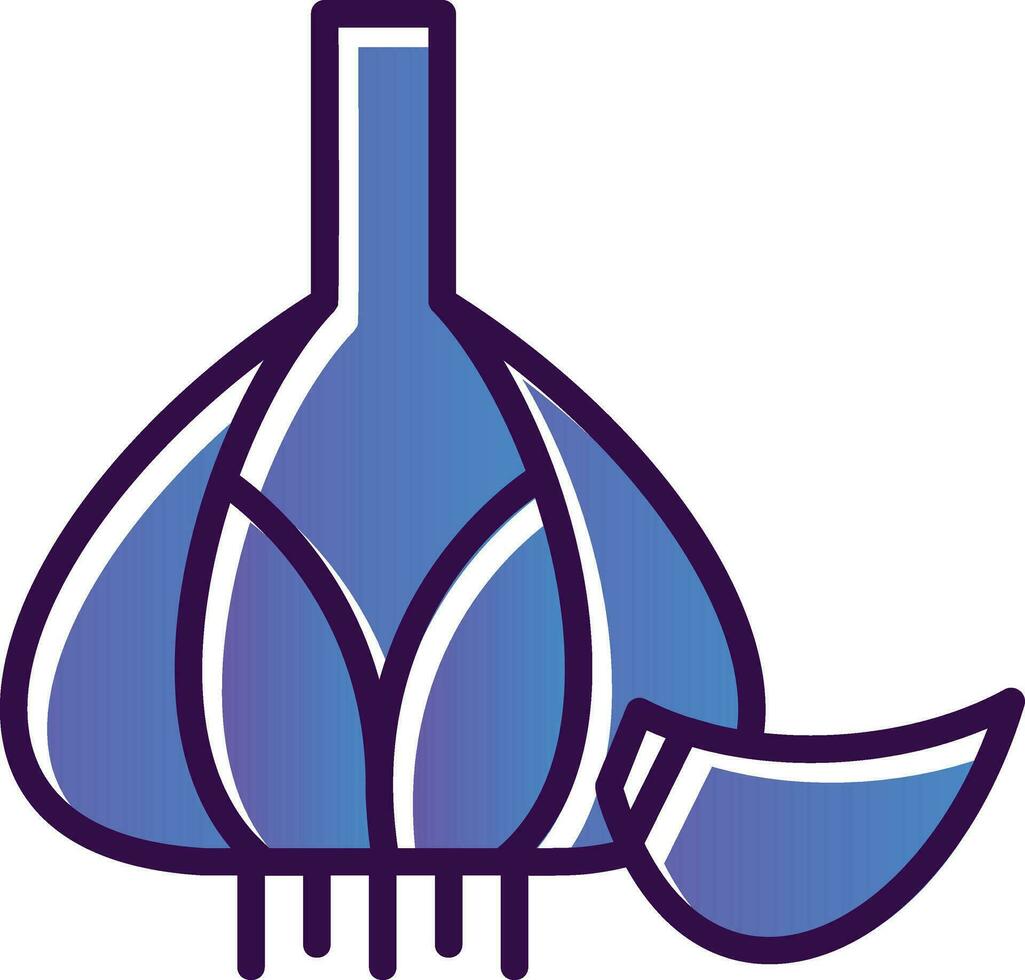 Knoblauch-Vektor-Icon-Design vektor