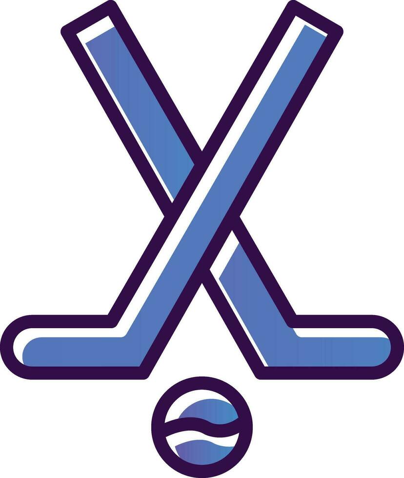 Hockeyschläger-Vektor-Icon-Design vektor