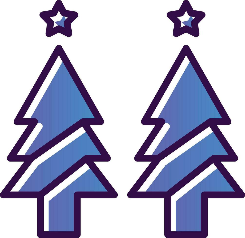 Weihnachtsbaum-Vektor-Icon-Design vektor