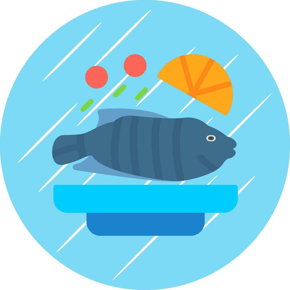 ångad fisk vektor ikon design
