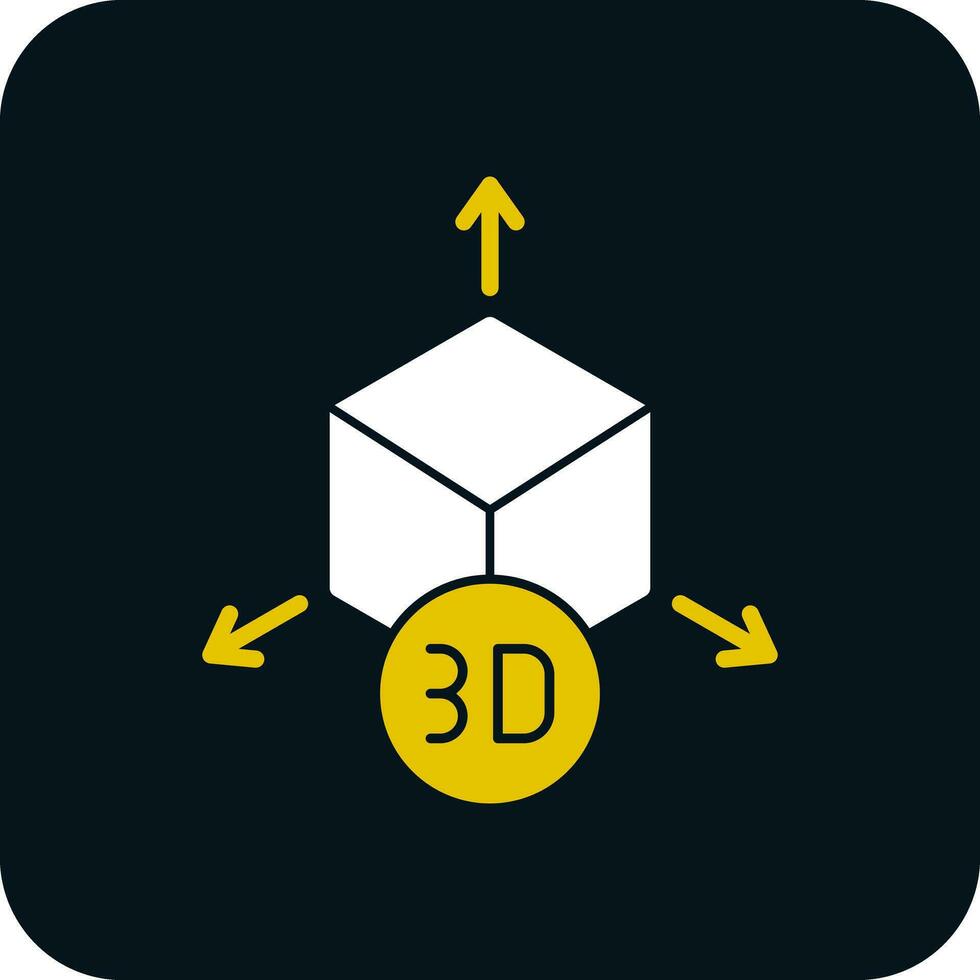 3D-Modell-Vektor-Icon-Design vektor