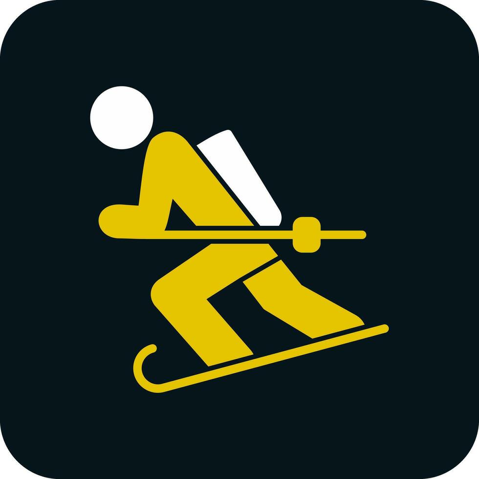 skidor vektor ikon design