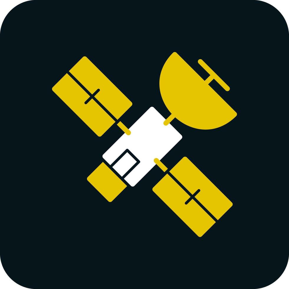 Satelliten-Vektor-Icon-Design vektor