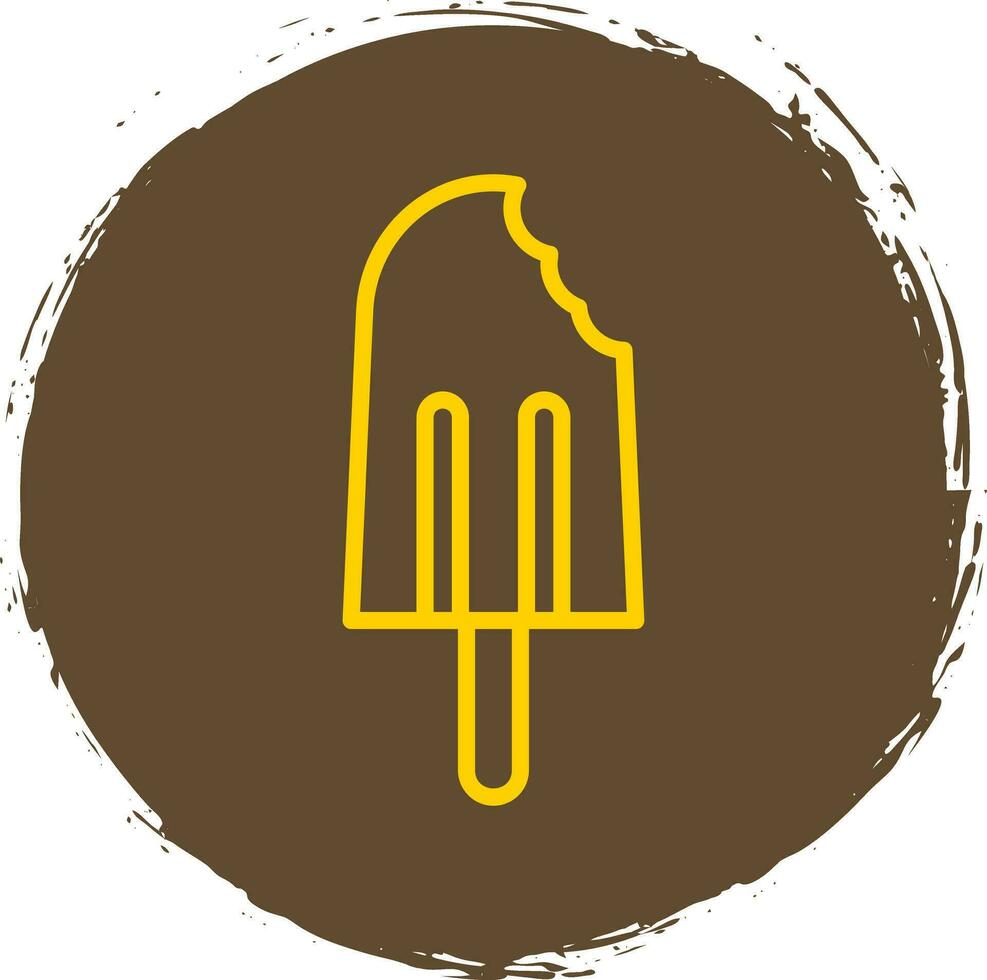 Eis am Stiel-Vektor-Icon-Design vektor