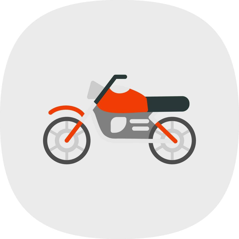 Motorrad-Vektor-Icon-Design vektor