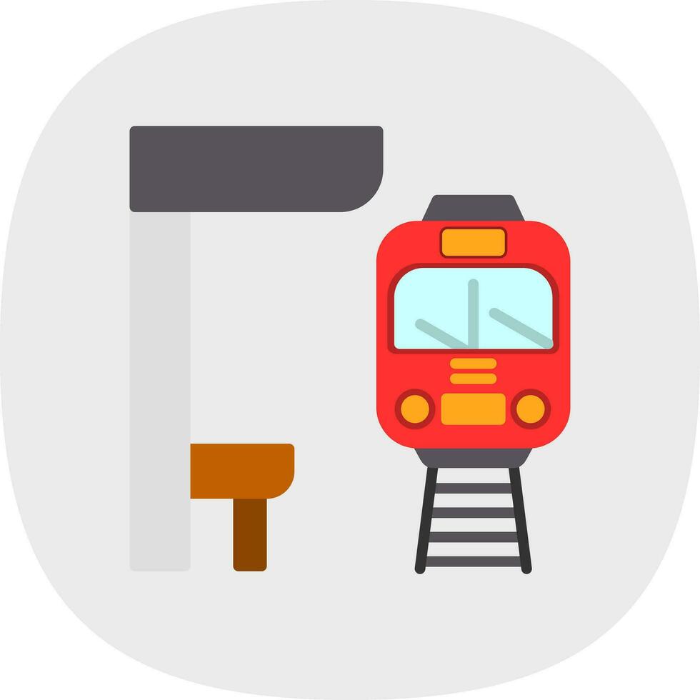 U-Bahn-Vektor-Icon-Design vektor