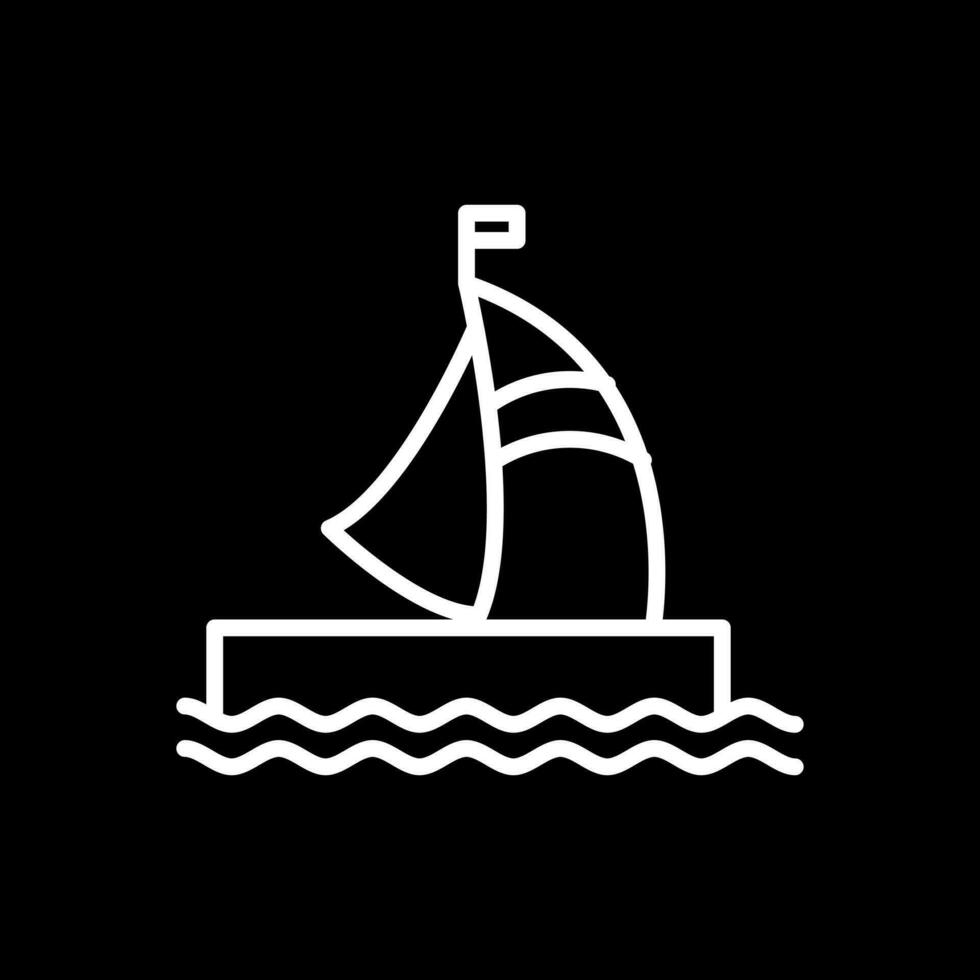 Hausboot-Vektor-Icon-Design vektor