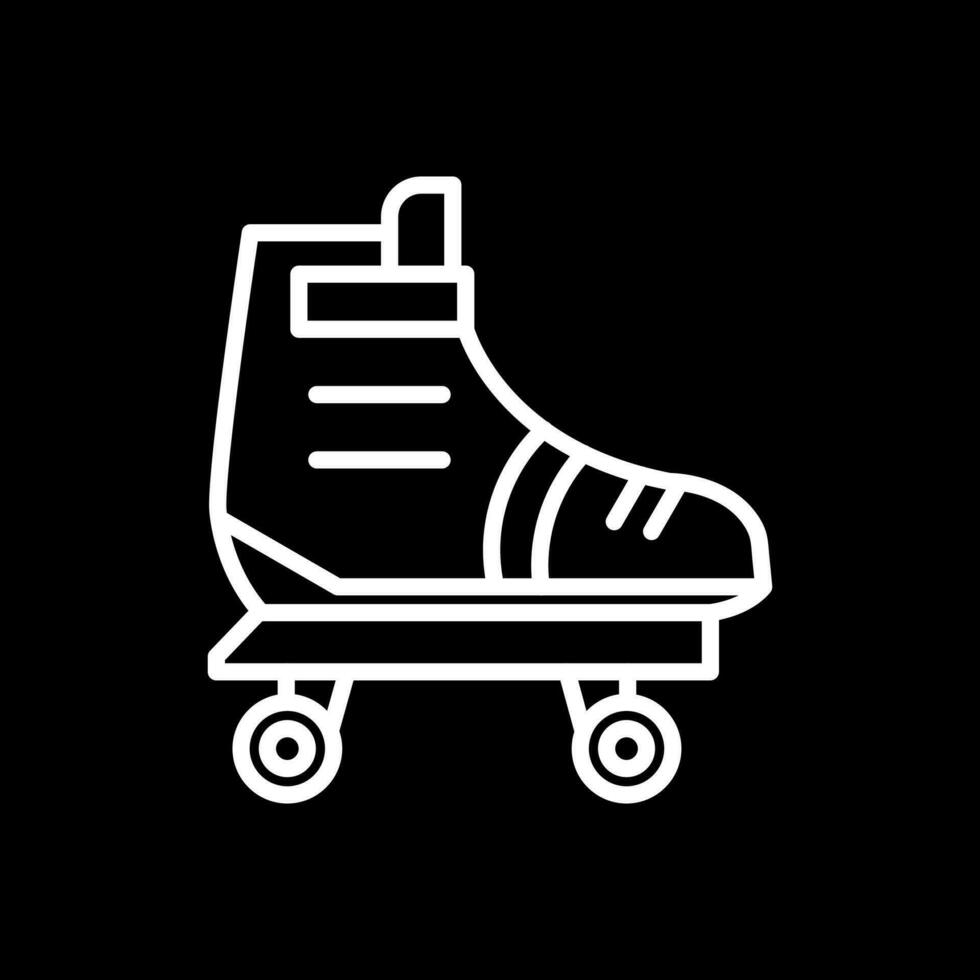 Rollschuh-Vektor-Icon-Design vektor