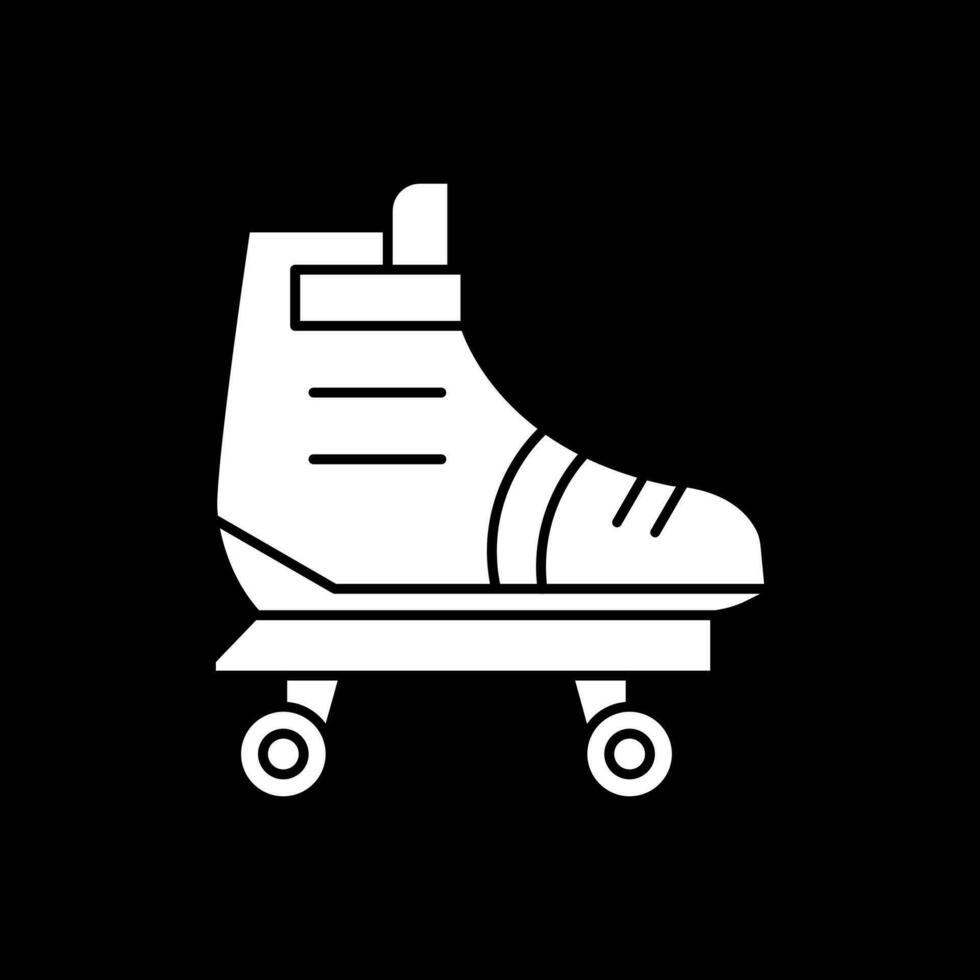 Rollschuh-Vektor-Icon-Design vektor