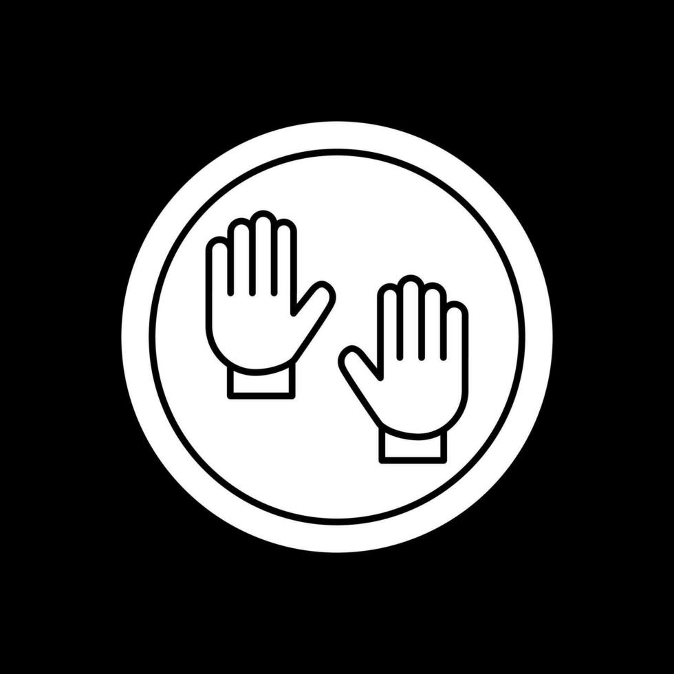 Handschuhe-Vektor-Icon-Design vektor