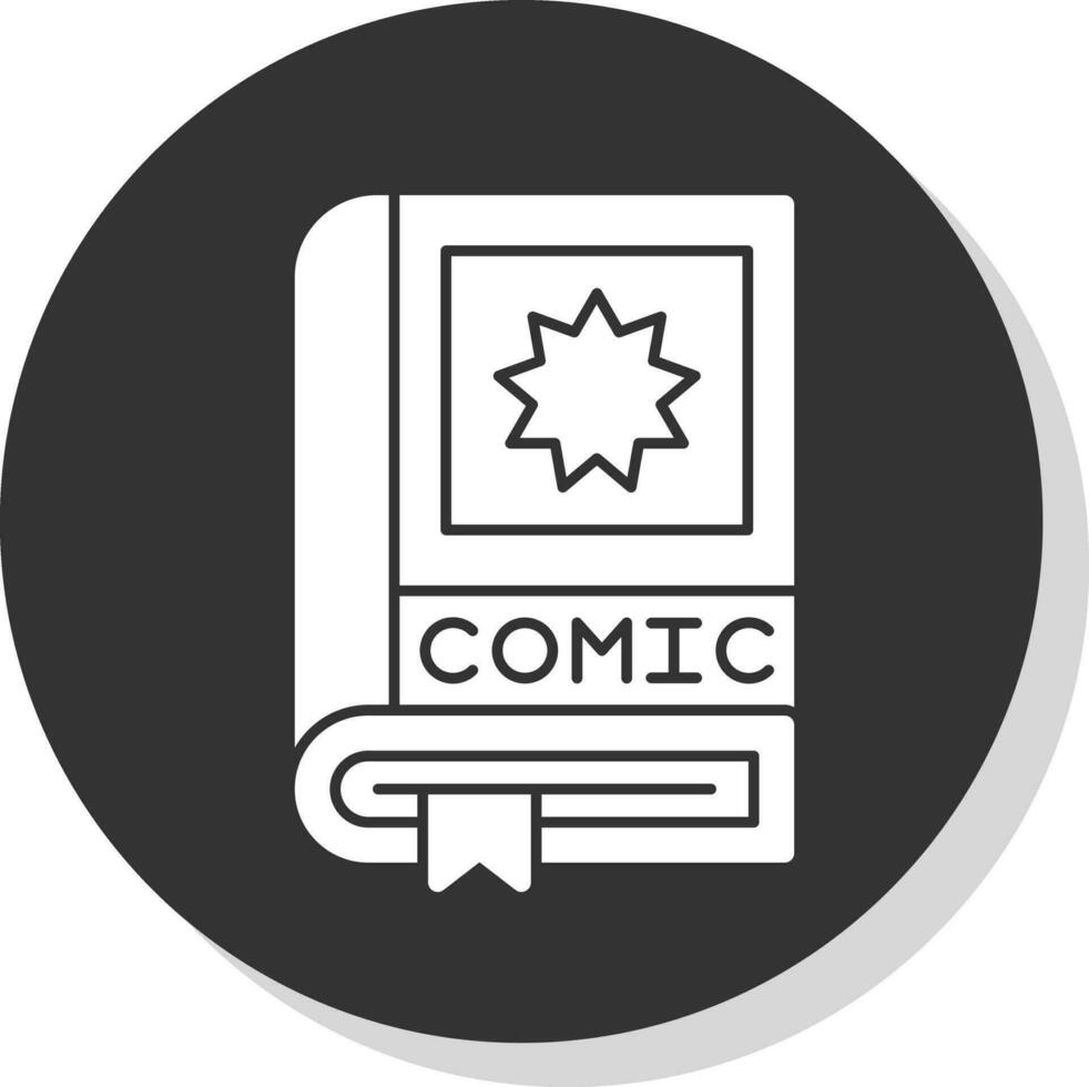 komisk bok vektor ikon design