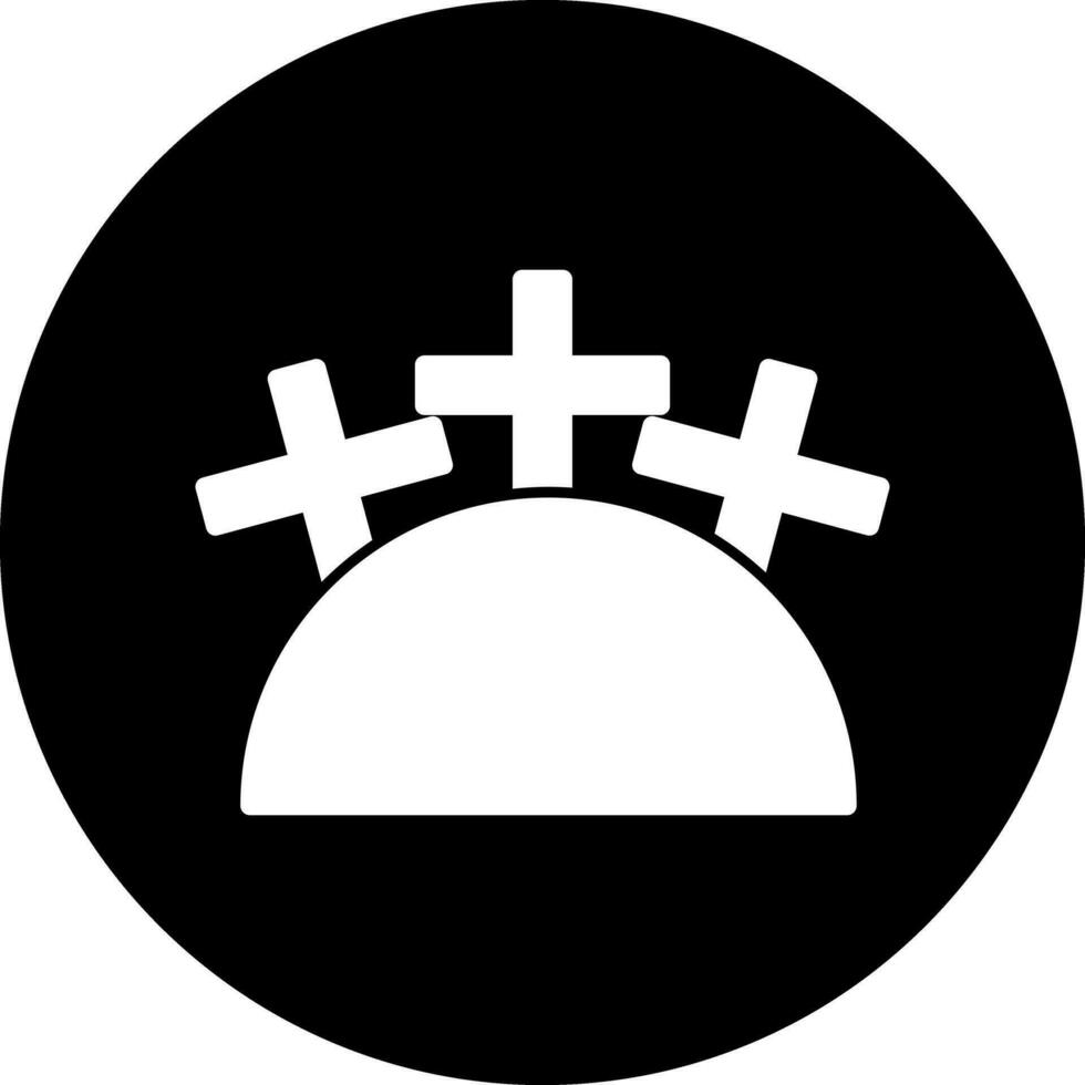 Friedhof-Vektor-Icon-Design vektor