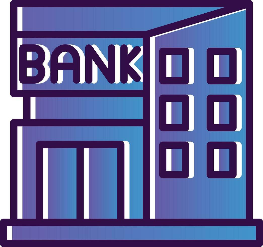 Bank-Vektor-Icon-Design vektor