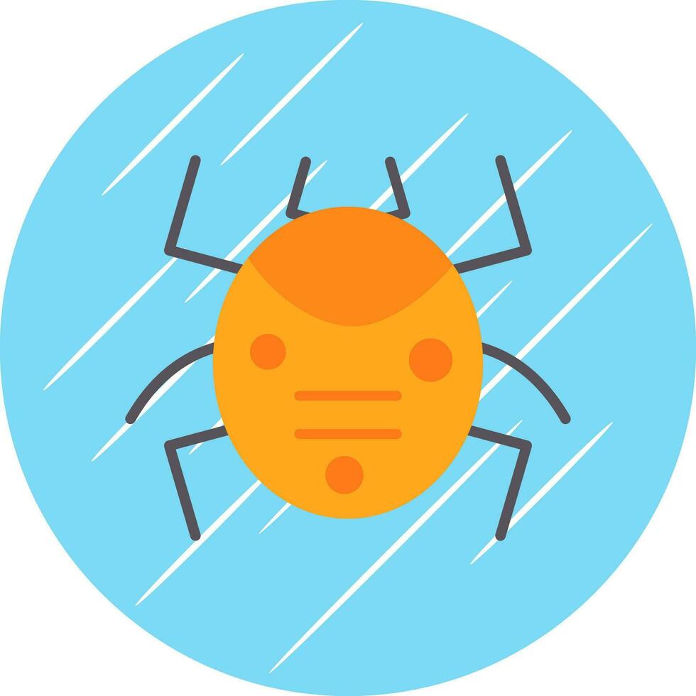 Bug-Vektor-Icon-Design vektor