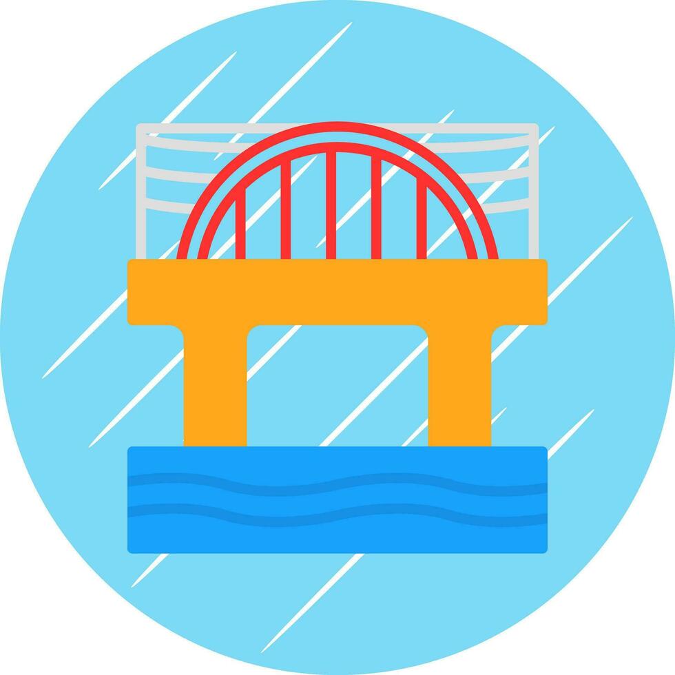 Brücke-Vektor-Icon-Design vektor