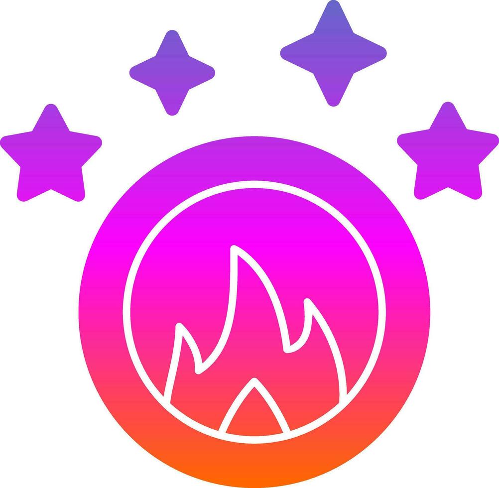 Ring des Feuer-Vektor-Icon-Designs vektor