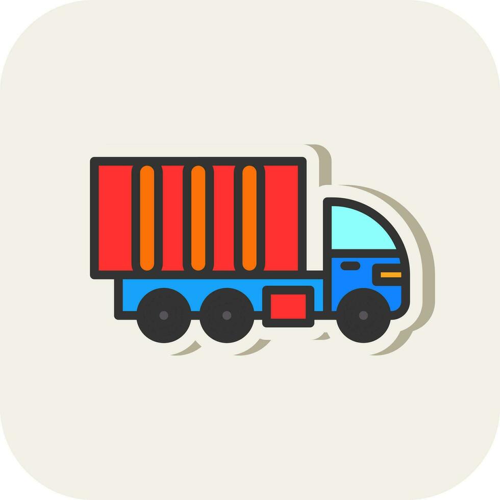 LKW-Vektor-Icon-Design vektor