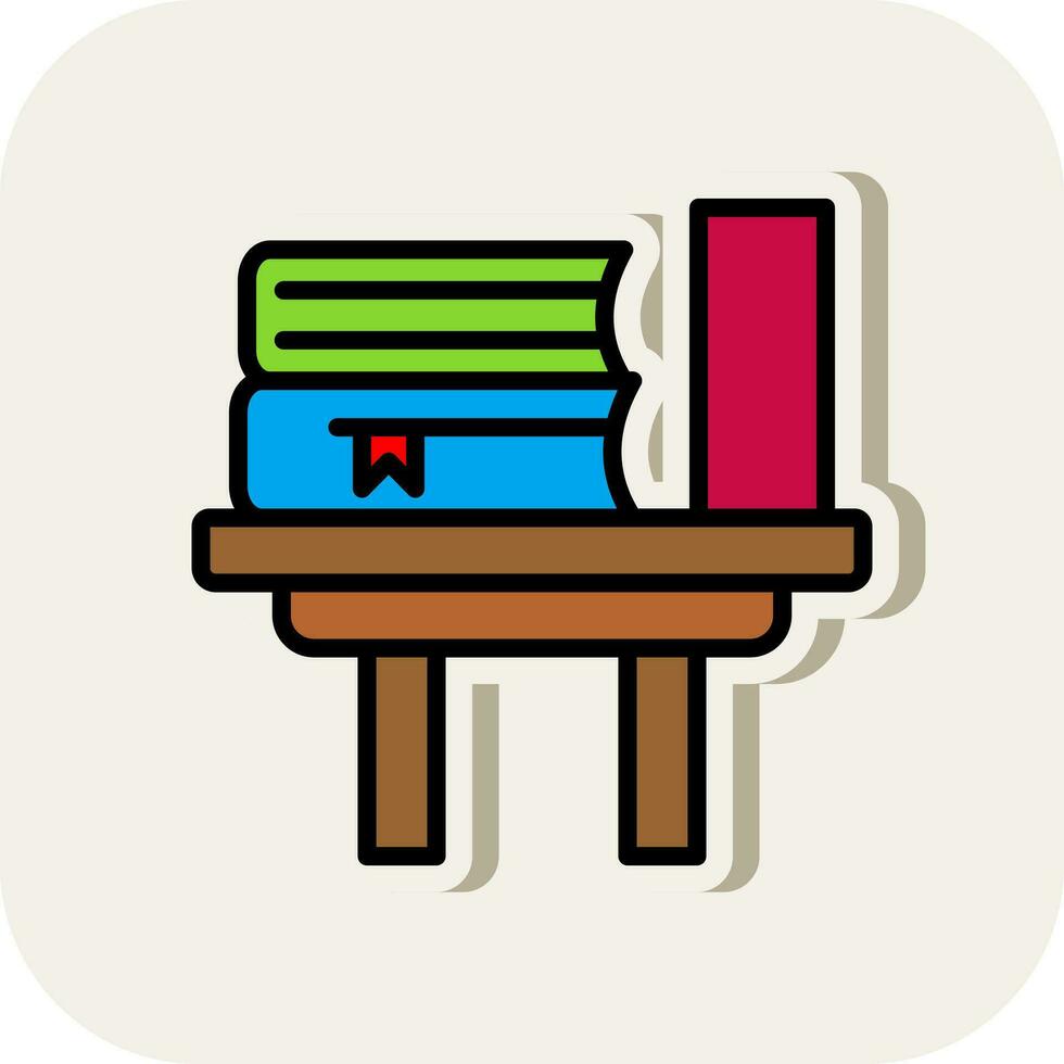 Bücher-Vektor-Icon-Design vektor