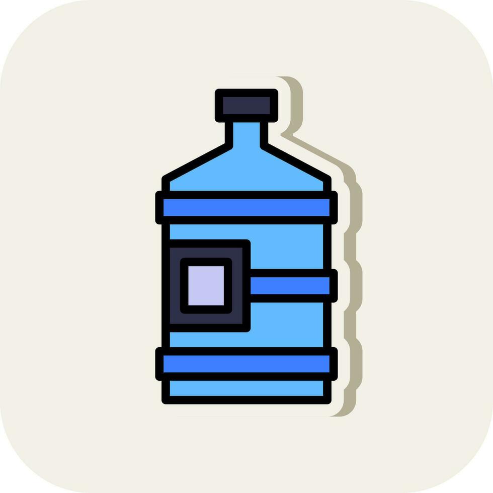 Wasserflaschen-Vektor-Icon-Design vektor