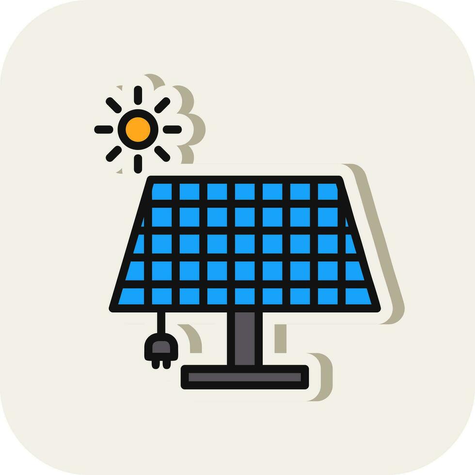 Solarenergie-Vektor-Icon-Design vektor