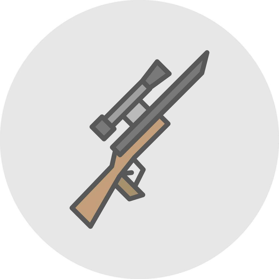 Gewehr-Vektor-Icon-Design vektor