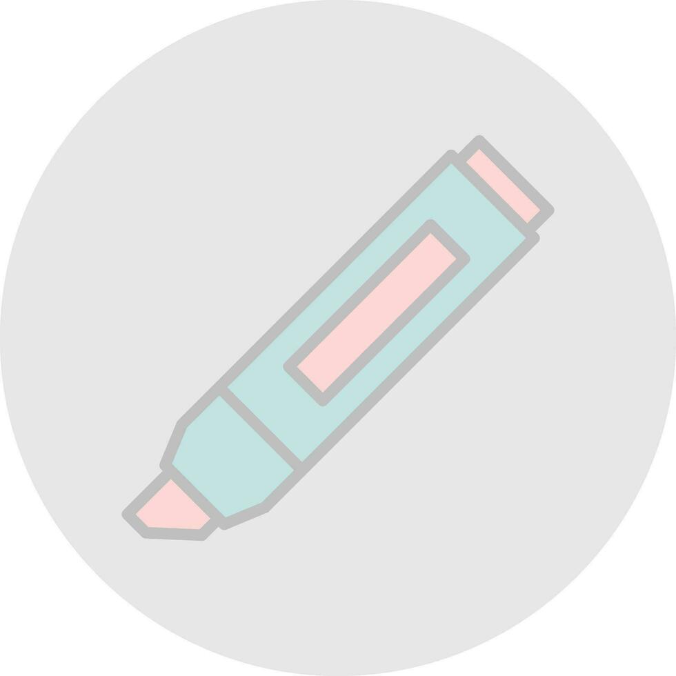 Textmarker-Vektor-Icon-Design vektor