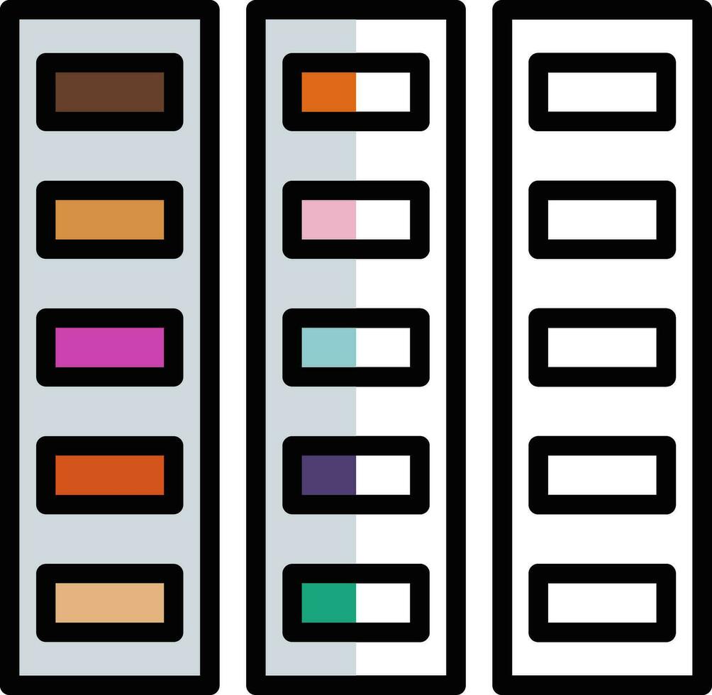 Färg palett vektor ikon design