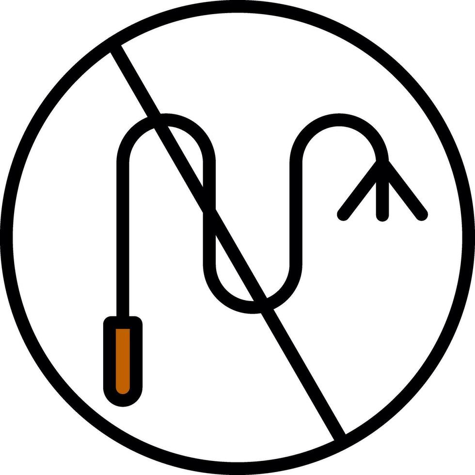 Nein Peitsche Vektor Symbol Design