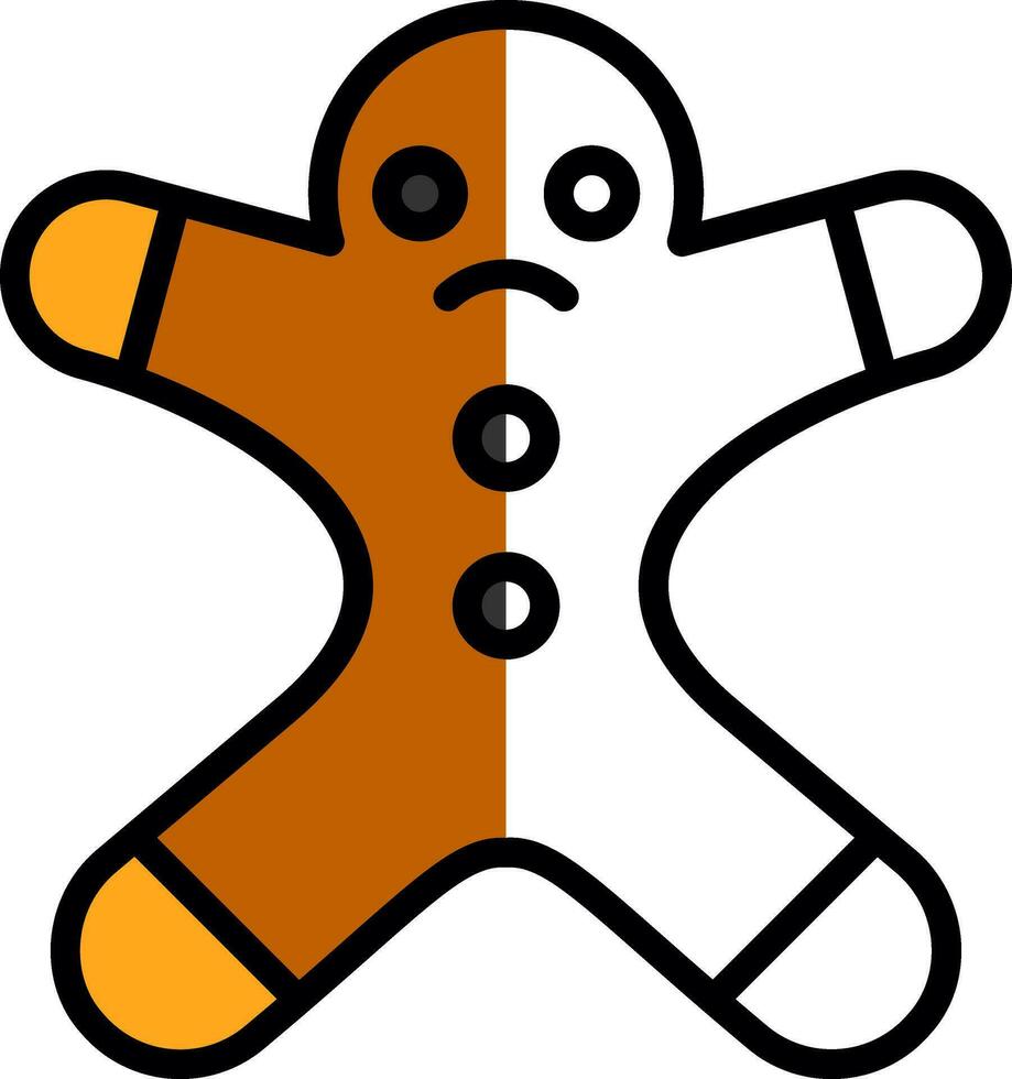 Lebkuchen Mann Vektor Symbol Design