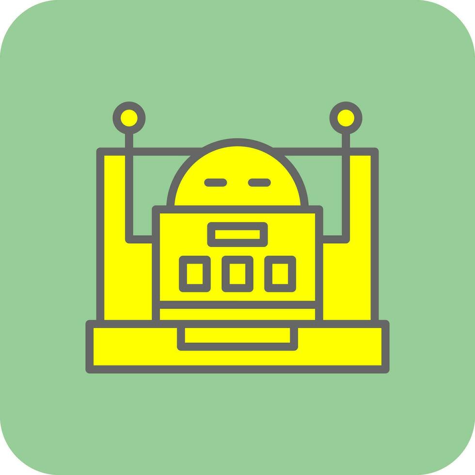 Roboter-Vektor-Icon-Design vektor