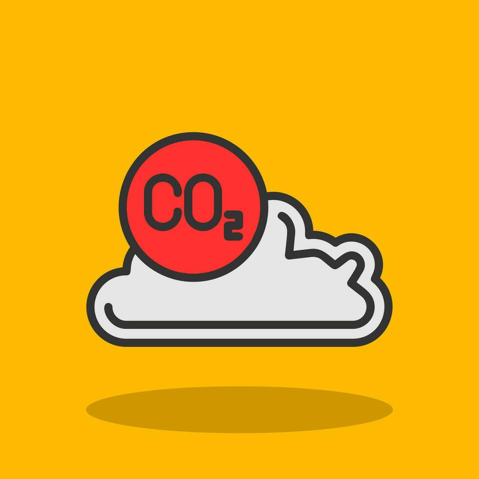 Kohlenstoff Dioxid Vektor Symbol Design