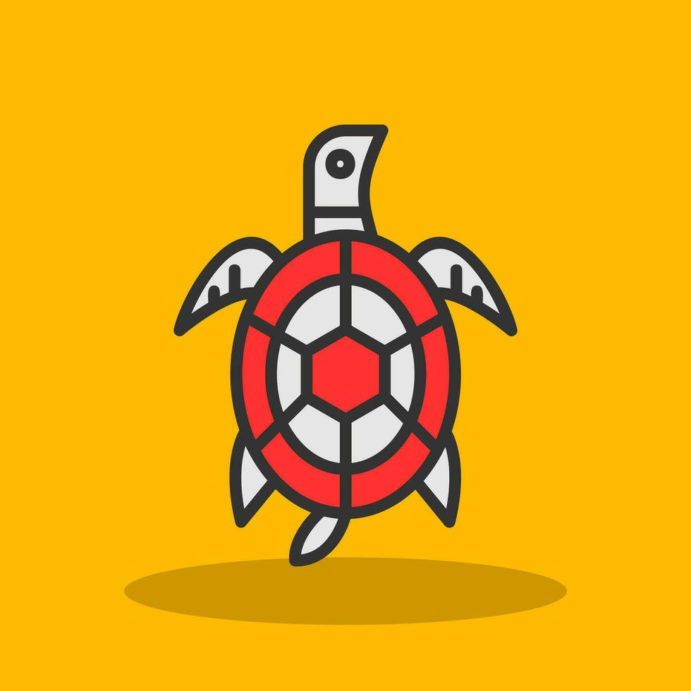 Schildkröten-Vektor-Icon-Design vektor