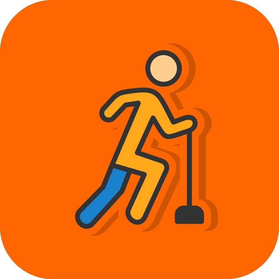 Curling-Vektor-Icon-Design vektor