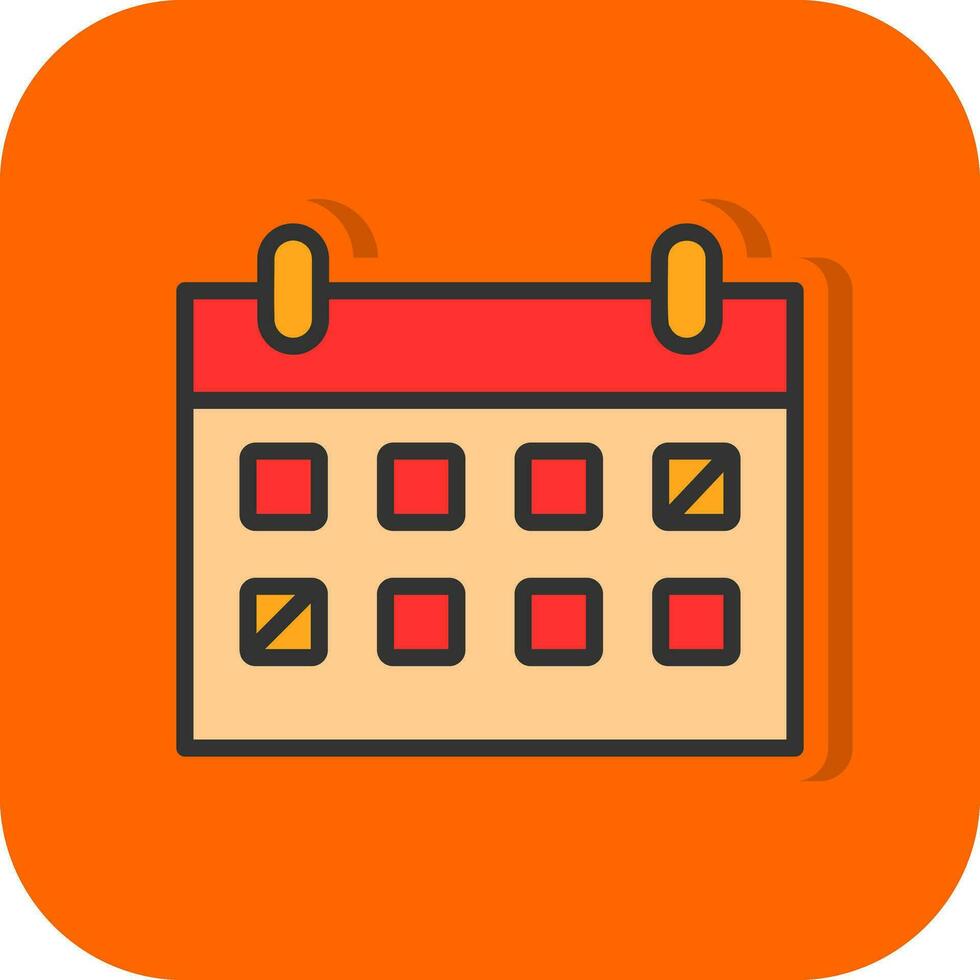 Kalender-Vektor-Icon-Design vektor