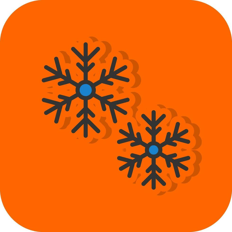 Schnee-Vektor-Icon-Design vektor