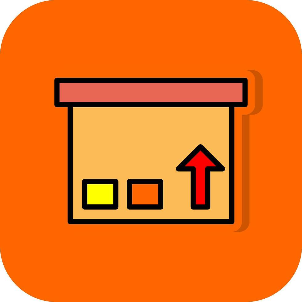 Paket-Box-Vektor-Icon-Design vektor