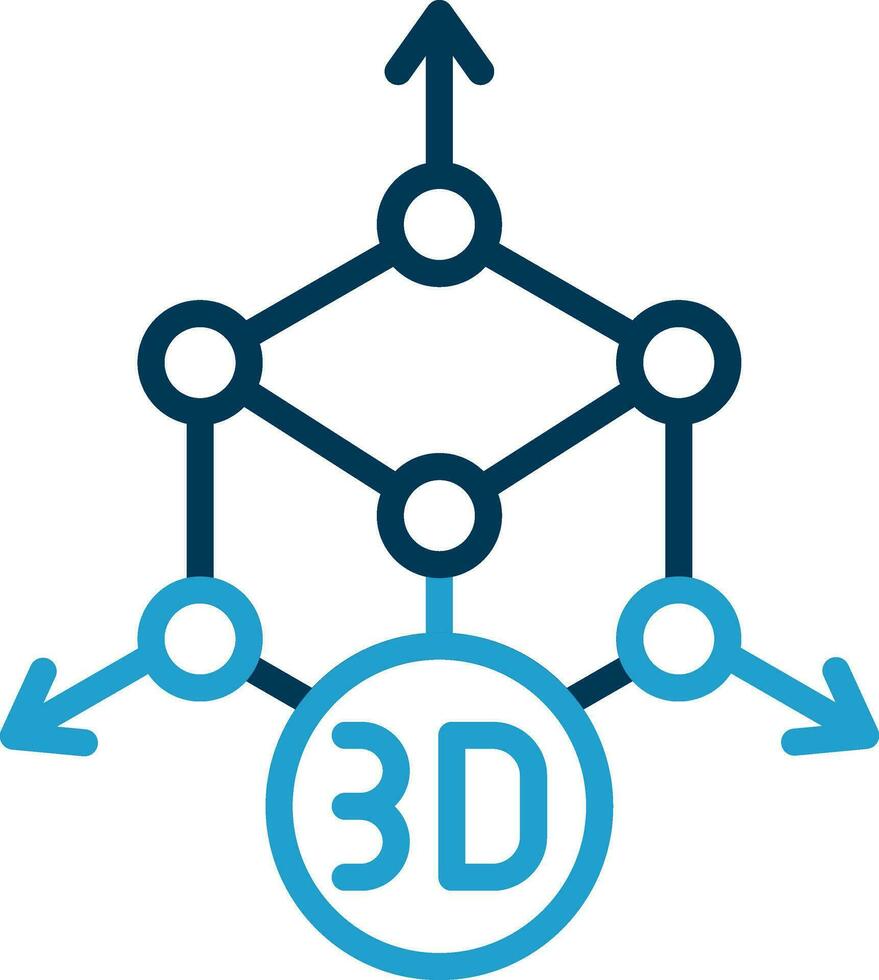 3d modellering vektor ikon design