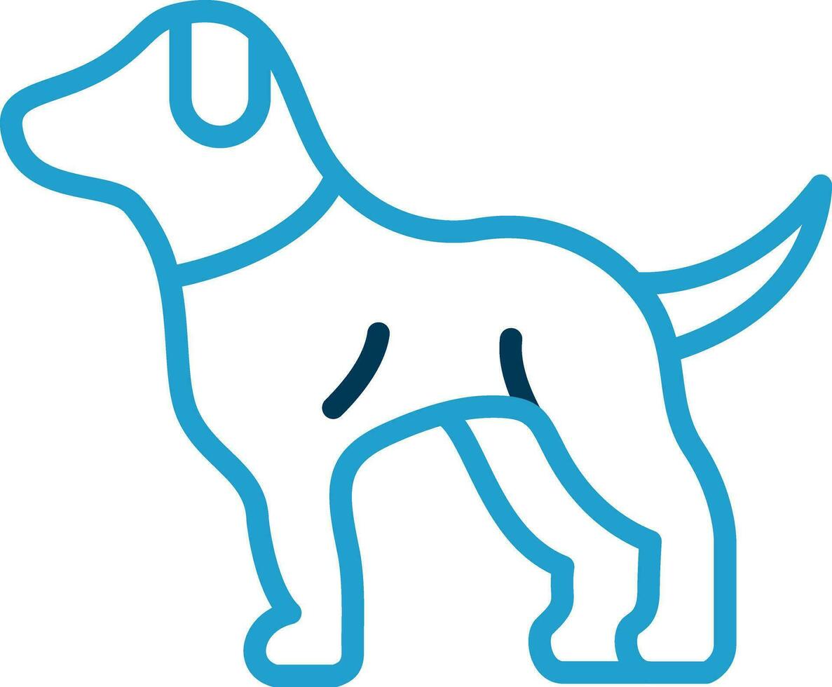 Hund-Vektor-Icon-Design vektor