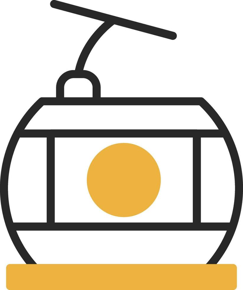 Seilbahn-Vektor-Icon-Design vektor