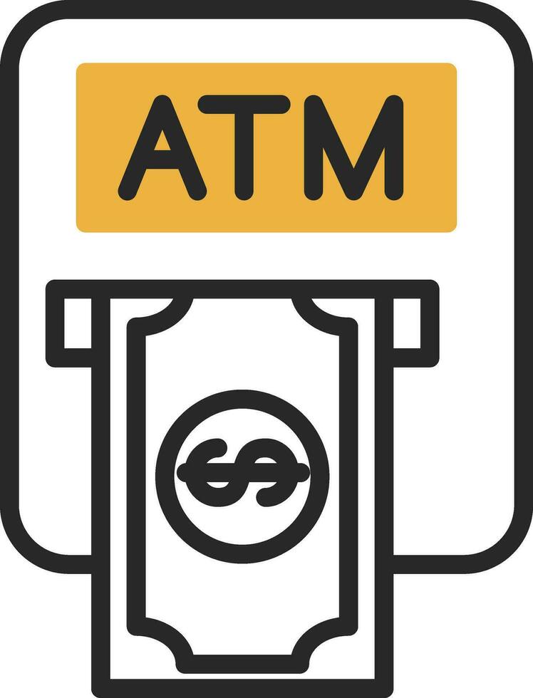 Bankomat maskin vektor ikon design