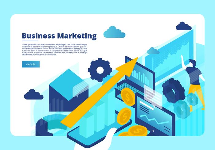 Business-Marketing Banner Vektor Vorlage
